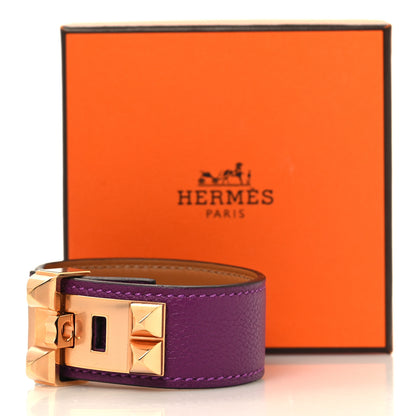 Hermes Evercolor Collier de Chien 24 Bracelet T3 Anemone 6 of 6