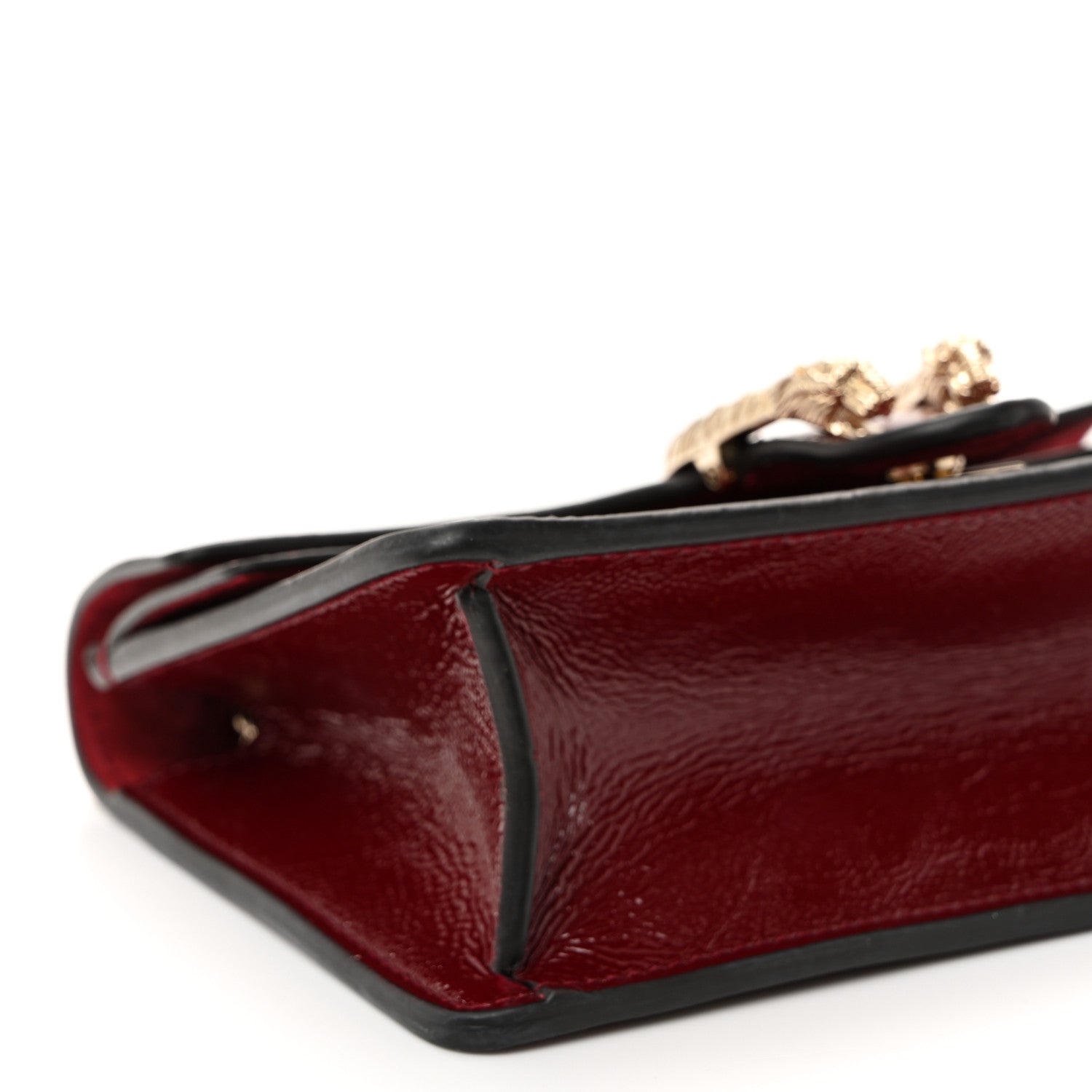 Gucci Crinkled Patent Mini Dionysus Shoulder Bag Rosso Ancora Red 8 of 10