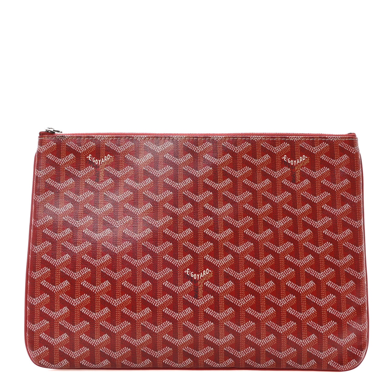 Goyard Goyardine Senat Pochette MM Red 1 of 9