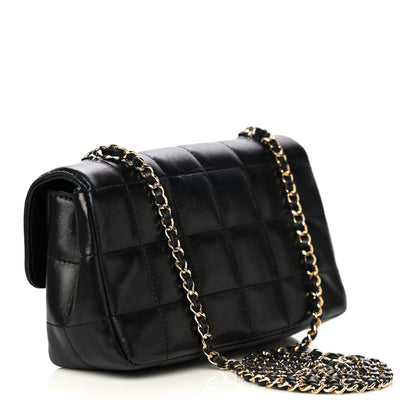 Chanel Lambskin Quilted Mini Chocolate Bar Flap Black 2 of 15