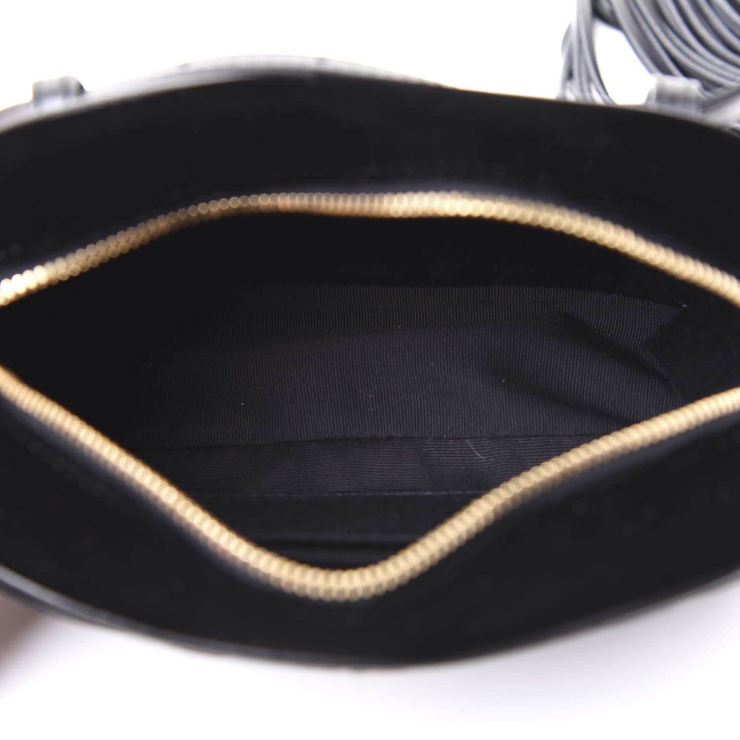 Saint Laurent Velour Matelasse Monogram Lou Belt Bag Black 4 of 8