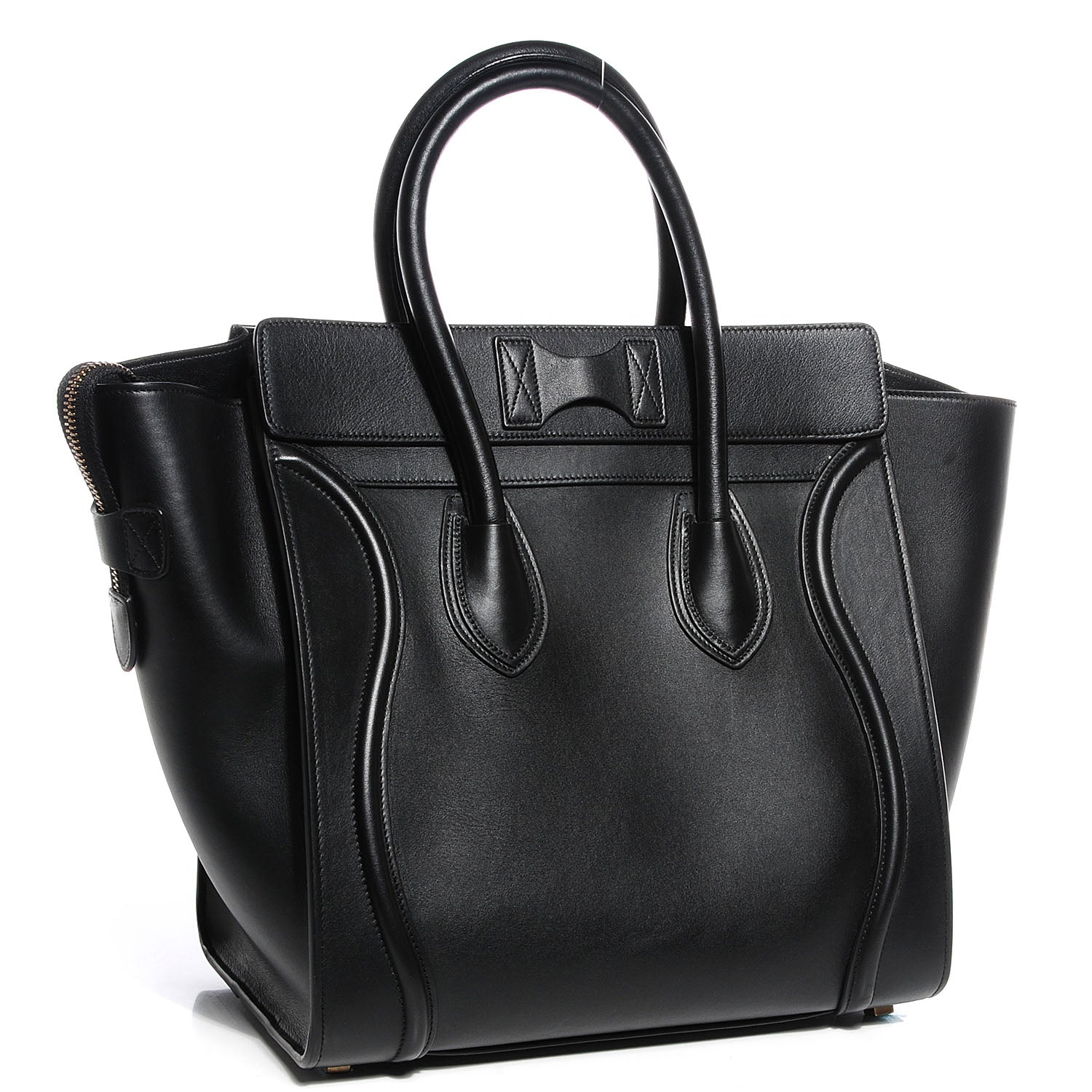 Celine Smooth Calfskin Mini Luggage Black 3 of 8