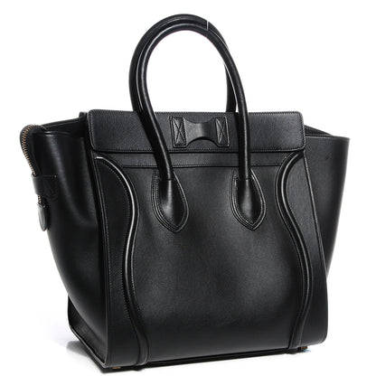 Celine Smooth Calfskin Mini Luggage Black 3 of 8