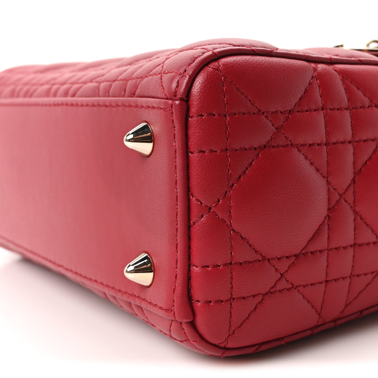Lambskin Cannage Dioramour Small My ABCDior Lady Dior Fraise