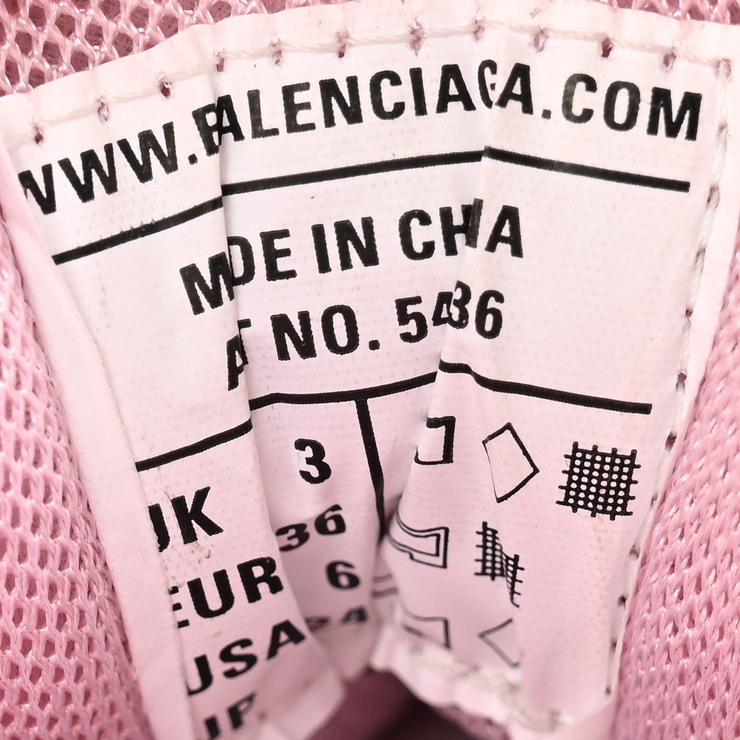 Balenciaga Mesh Nylon Womens Track Sneakers 36 36 Faded Pink 7 of 8