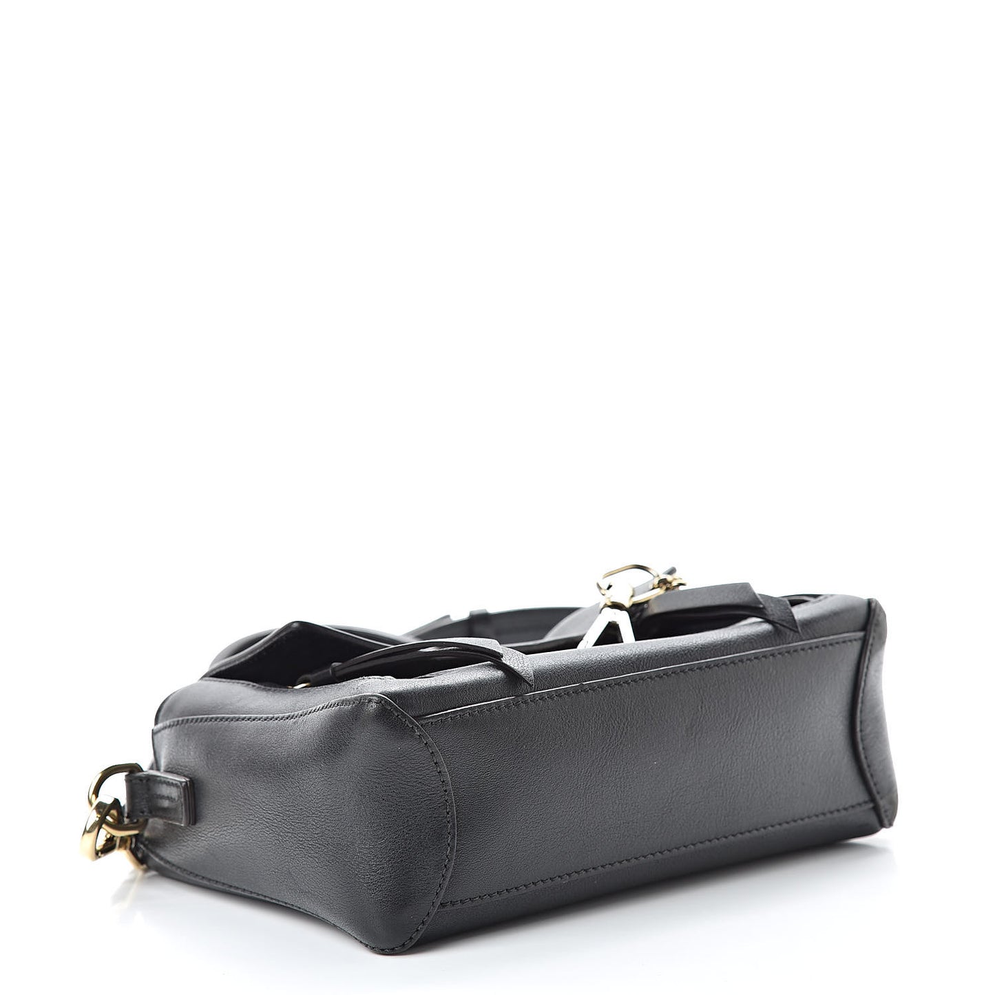 Calfskin Mini Faye Day Shoulder Bag Black