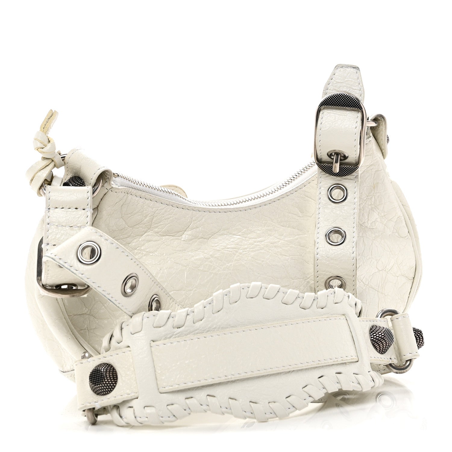Balenciaga Agneau Arena Le Cagole Shoulder Bag XS Optic White 4 of 11