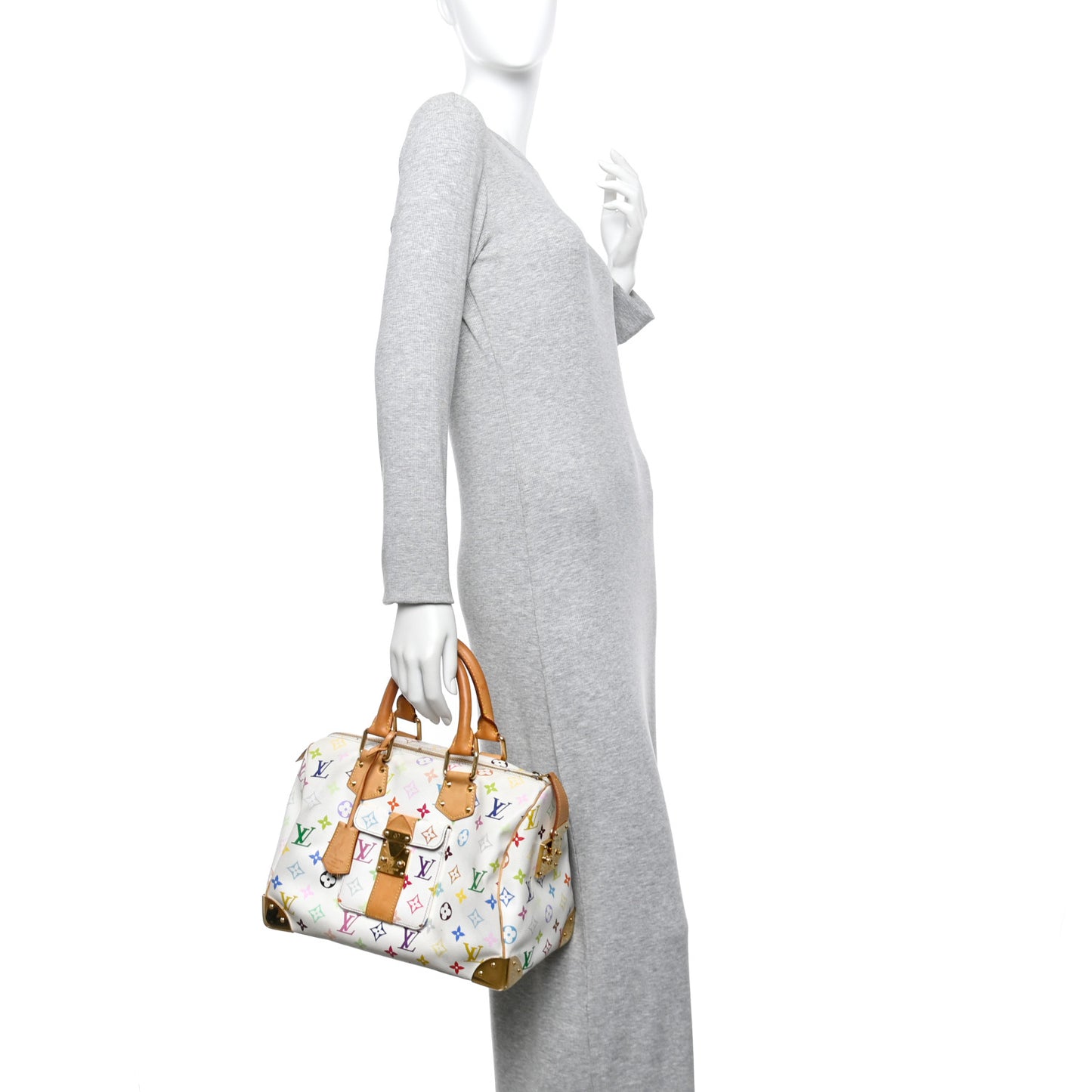 Monogram Multicolor Speedy 30 White