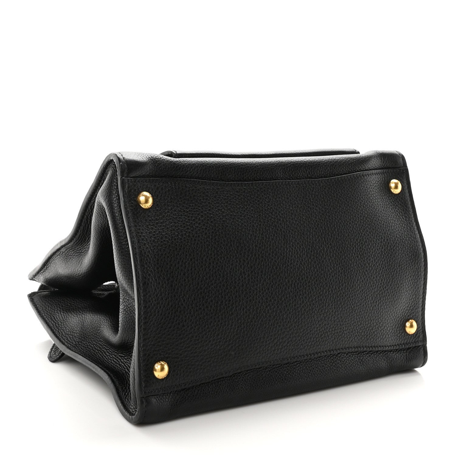 Prada Vitello Daino Shopping Tote Black 4 of 9