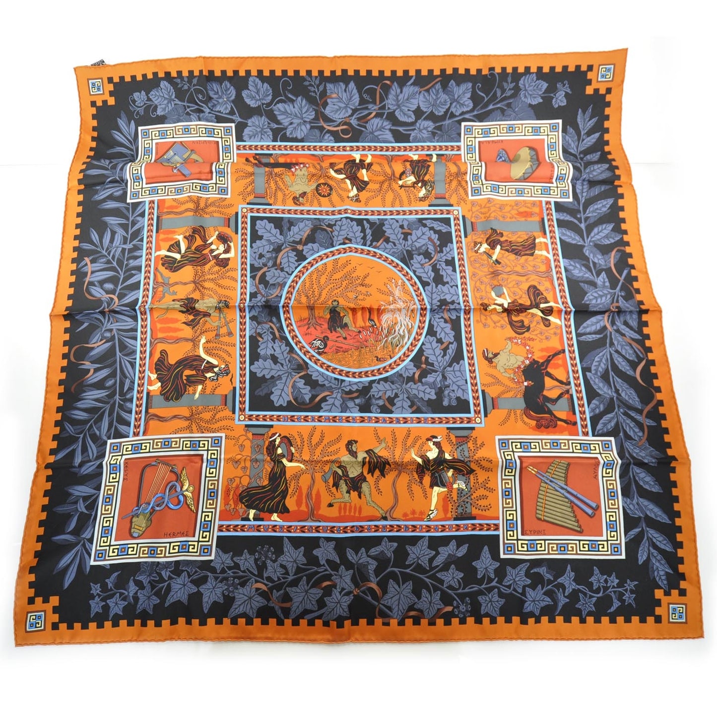 Silk Greek God and Goddess Mythology Scarf 90