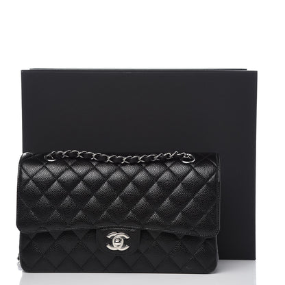 Chanel Caviar Quilted Medium Double Flap Black 8 of 8