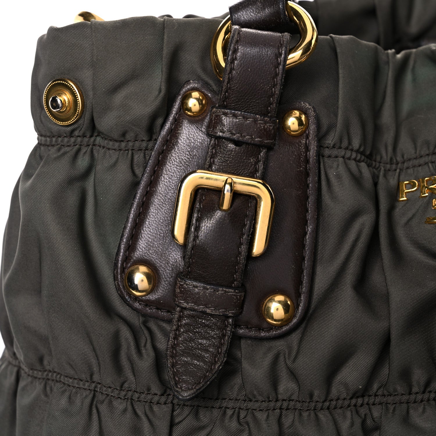 Prada Tessuto Nylon Gaufre Tote Fumo 26 of 40