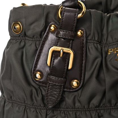 Prada Tessuto Nylon Gaufre Tote Fumo 26 of 40