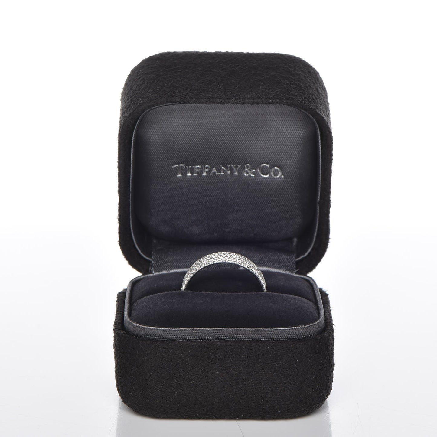 18K White Gold Diamond Metro Five Row Ring 6.5