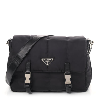 Prada Tessuto Nylon Bomber Messenger Black 1 of 4