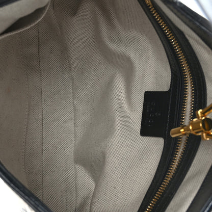 Gucci Azalea Calfskin GG Monogram Bi-Color Debossed Small Jackie 1961 Hobo Mystic White Black 5 of 9
