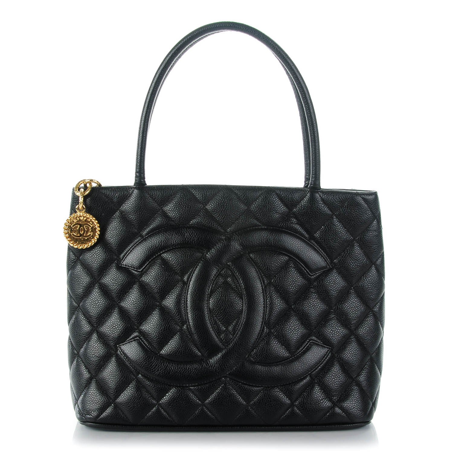Chanel Caviar Quilted Medallion Tote Black 1 of 7