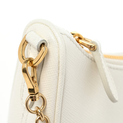 Prada Saffiano Re-Edition 2005 Shoulder Bag White 10 of 10