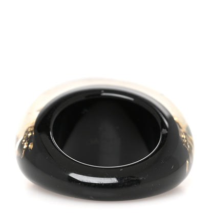 Louis Vuitton Resin Swarovski Crystal Inclusion Ring M Black 2 of 3