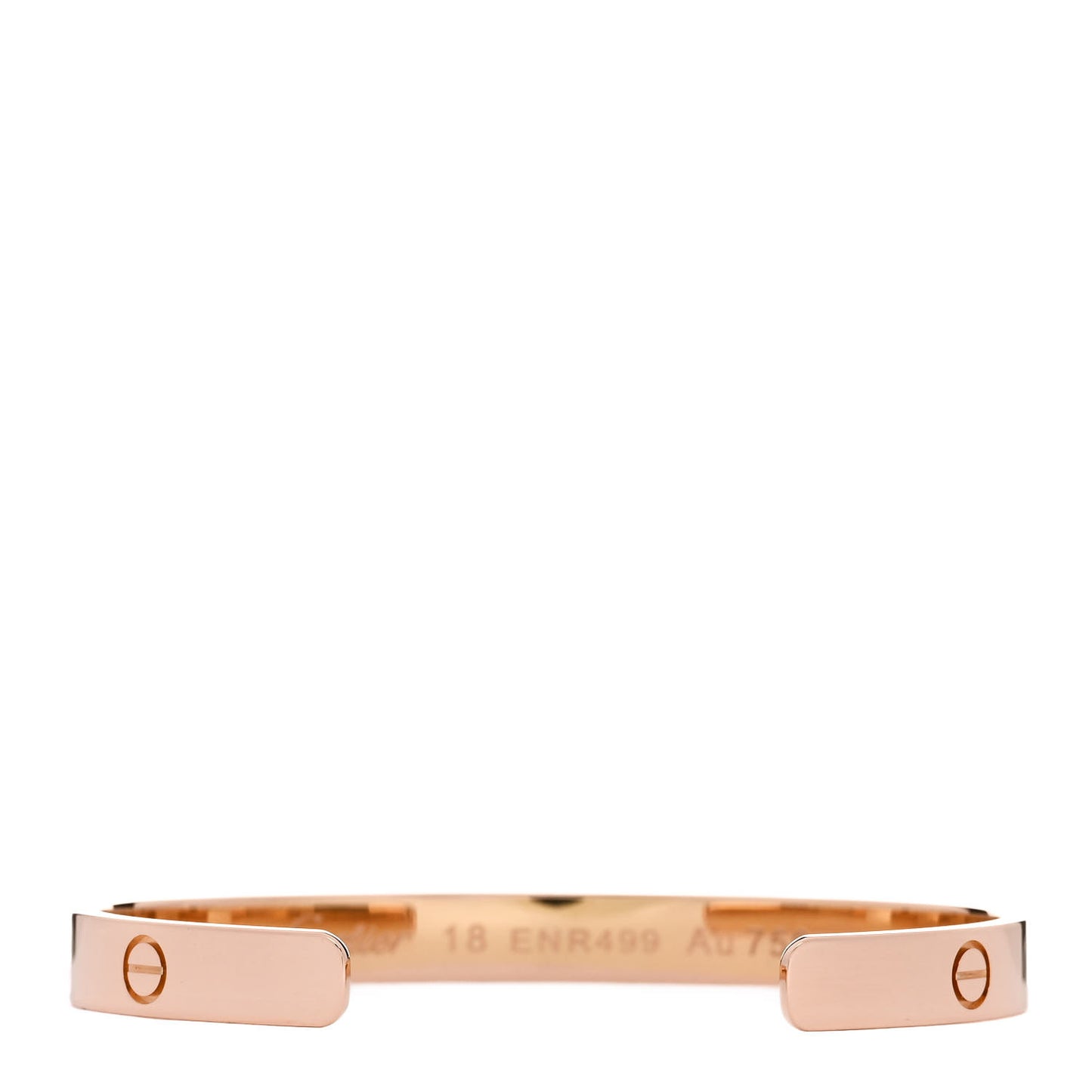 18K Pink Gold LOVE Cuff Bracelet 18