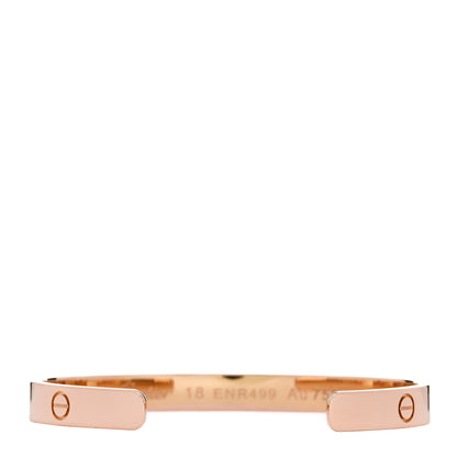 Cartier 18K Pink Gold LOVE Cuff Bracelet 18 2 of 4
