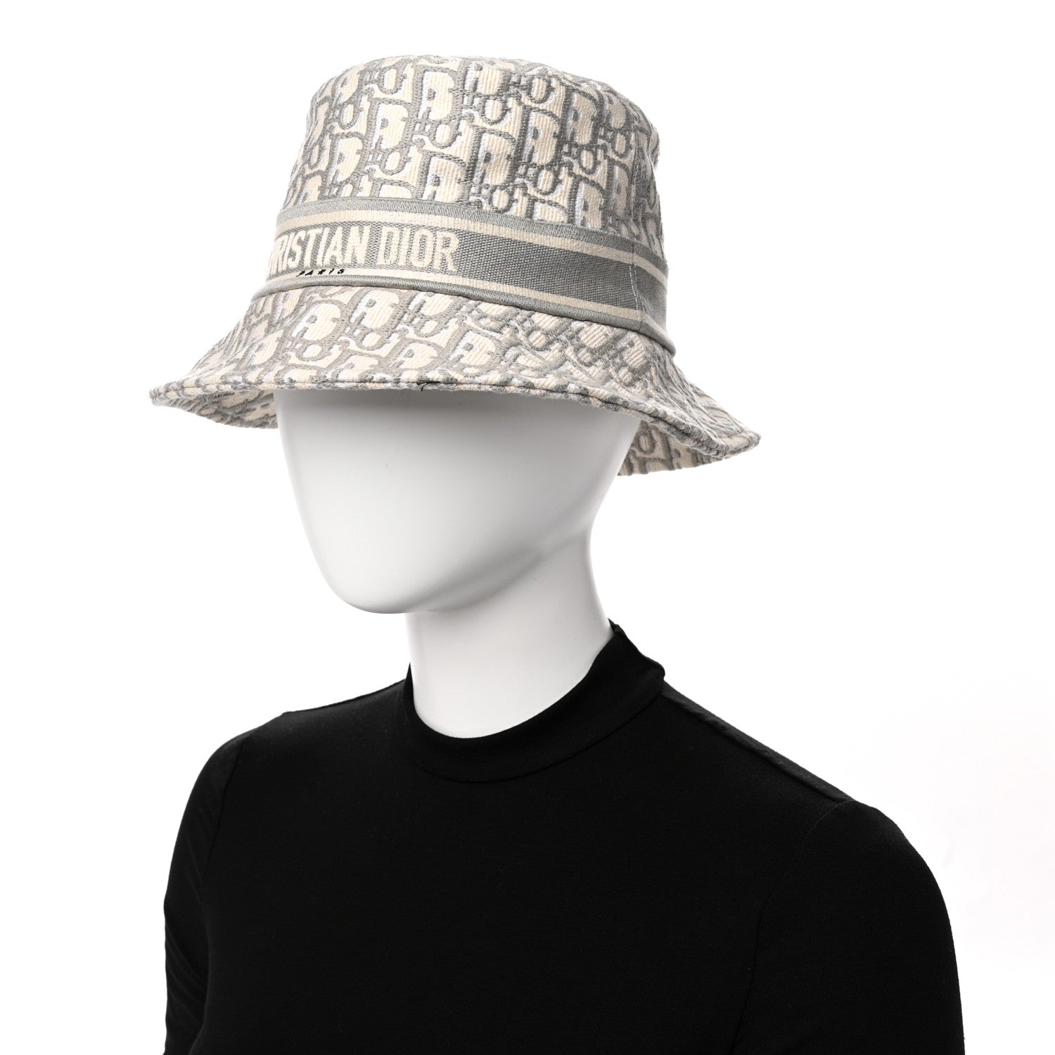 Christian Dior Oblique Bucket Hat 57 Grey 2 of 8