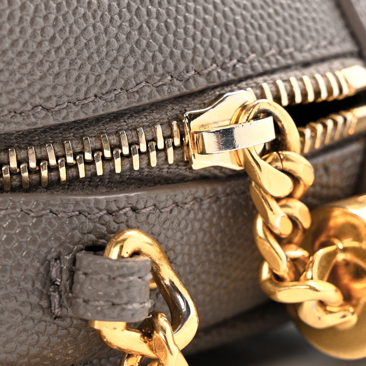 Saint Laurent Grain De Poudre Matelasse Monogram Mini Lou Camera Bag Fog 11 of 13