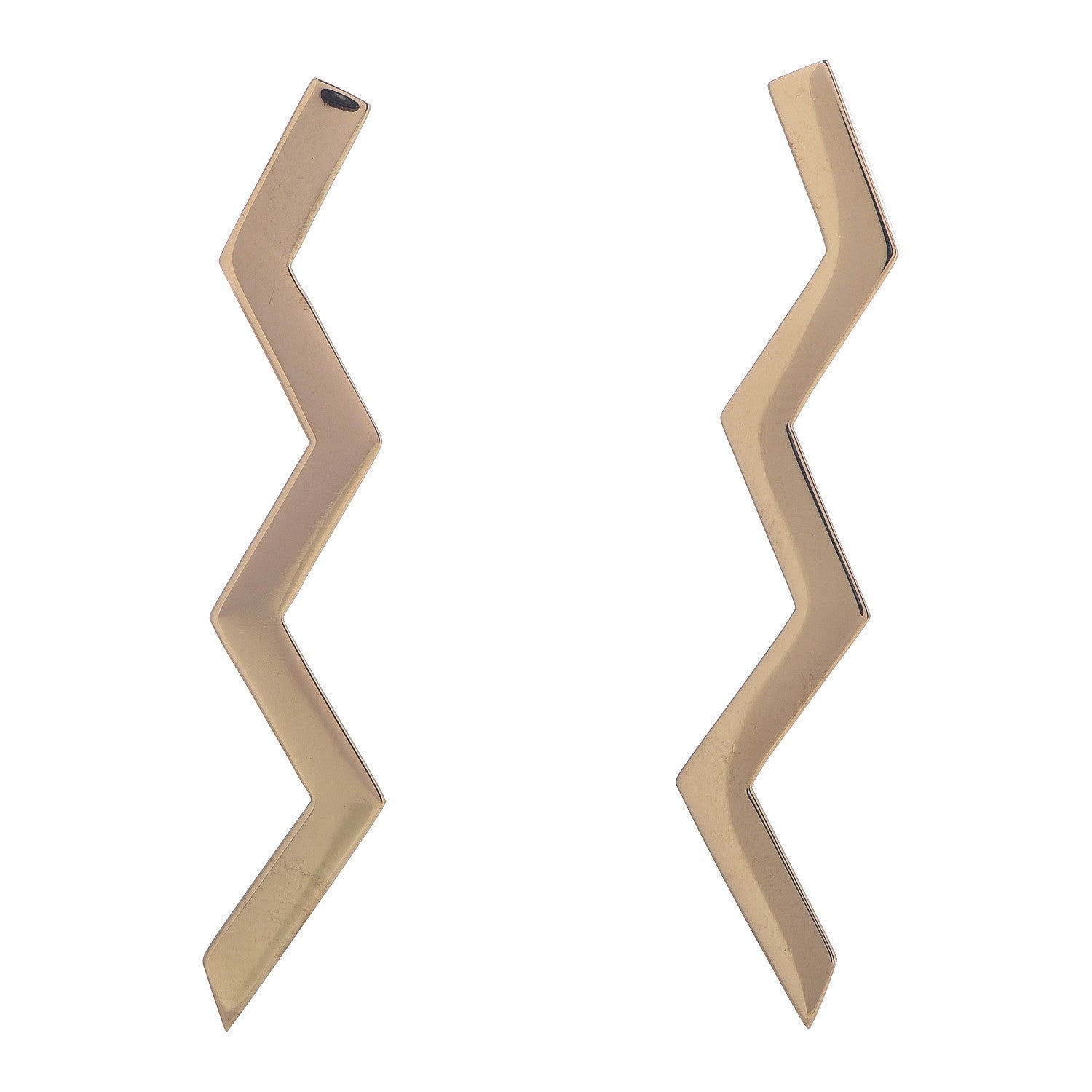Tiffany 18K Yellow Gold Paloma Picasso Zig Zag Earrings 1 of 6
