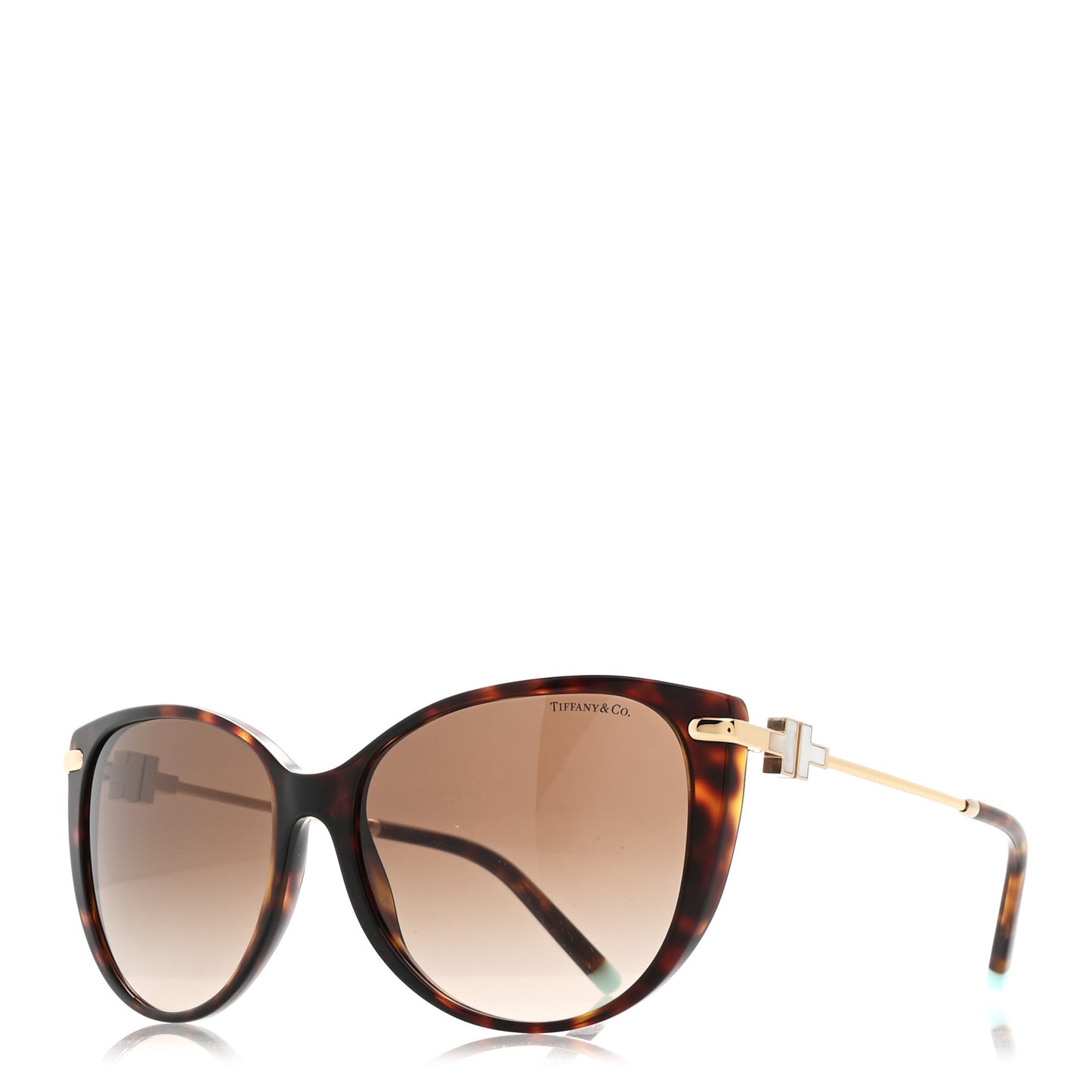 Acetate Metal Mother of Pearl T Wire Sunglasses TF4178 Havana Brown