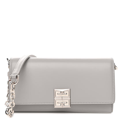 Givenchy Calfskin 4G Wallet on Chain Cloud Grey 1 of 12