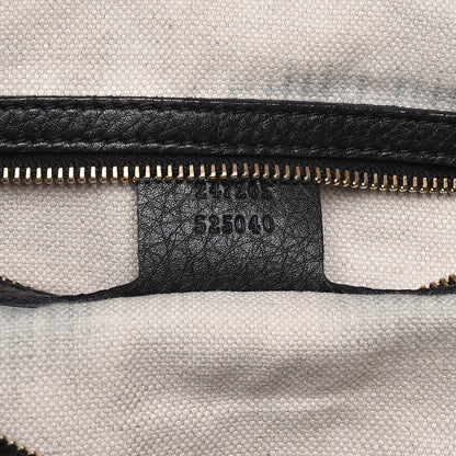 Gucci Calfskin Vintage Web Medium Boston Black 7 of 15