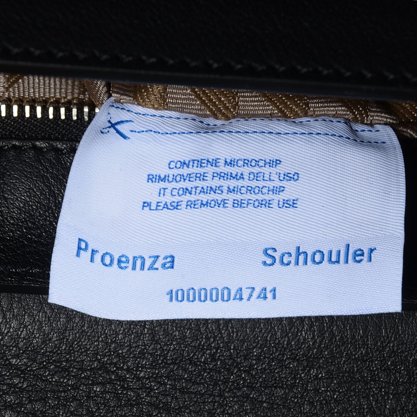 Calfskin PS11 Classic Shoulder Bag Black