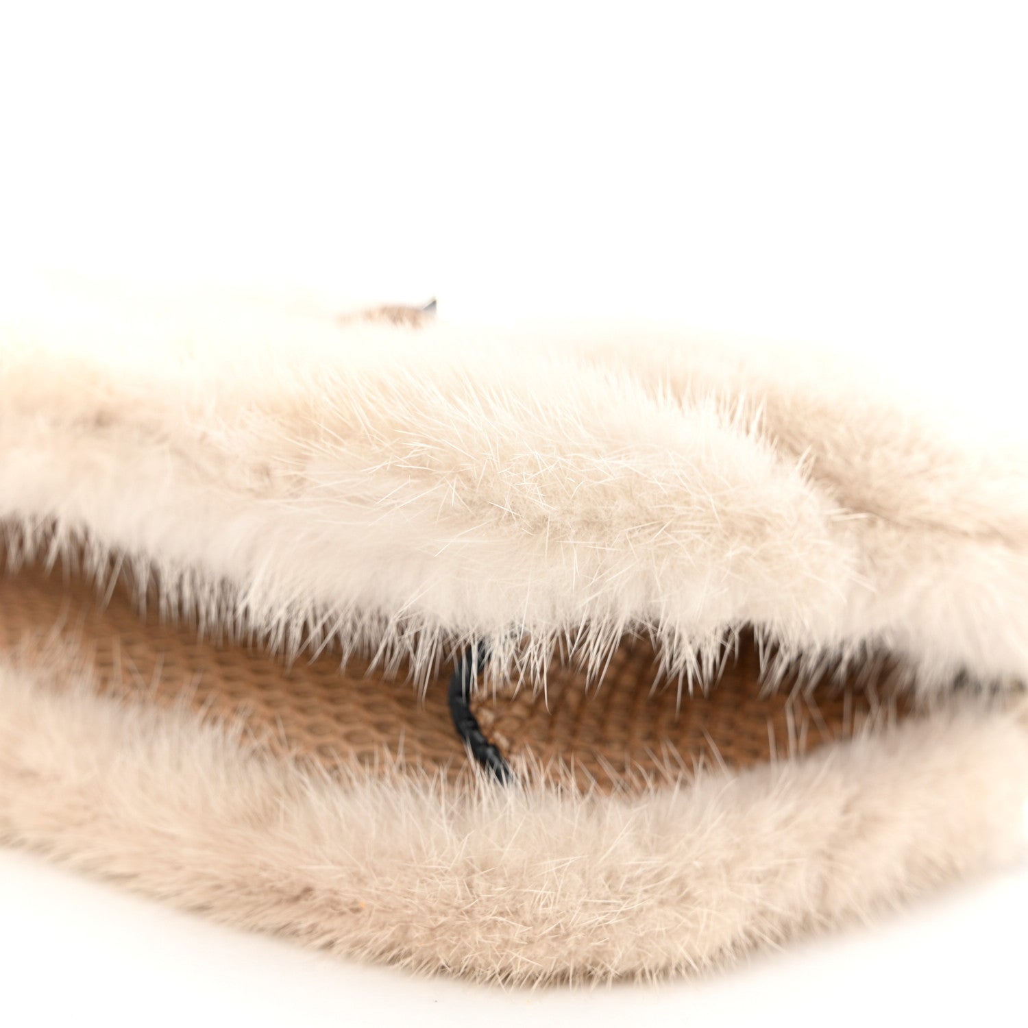 Valentino Garavani Mink Fur Snakesin Small Glam Lock Rockstud Flap Grey 10 of 13