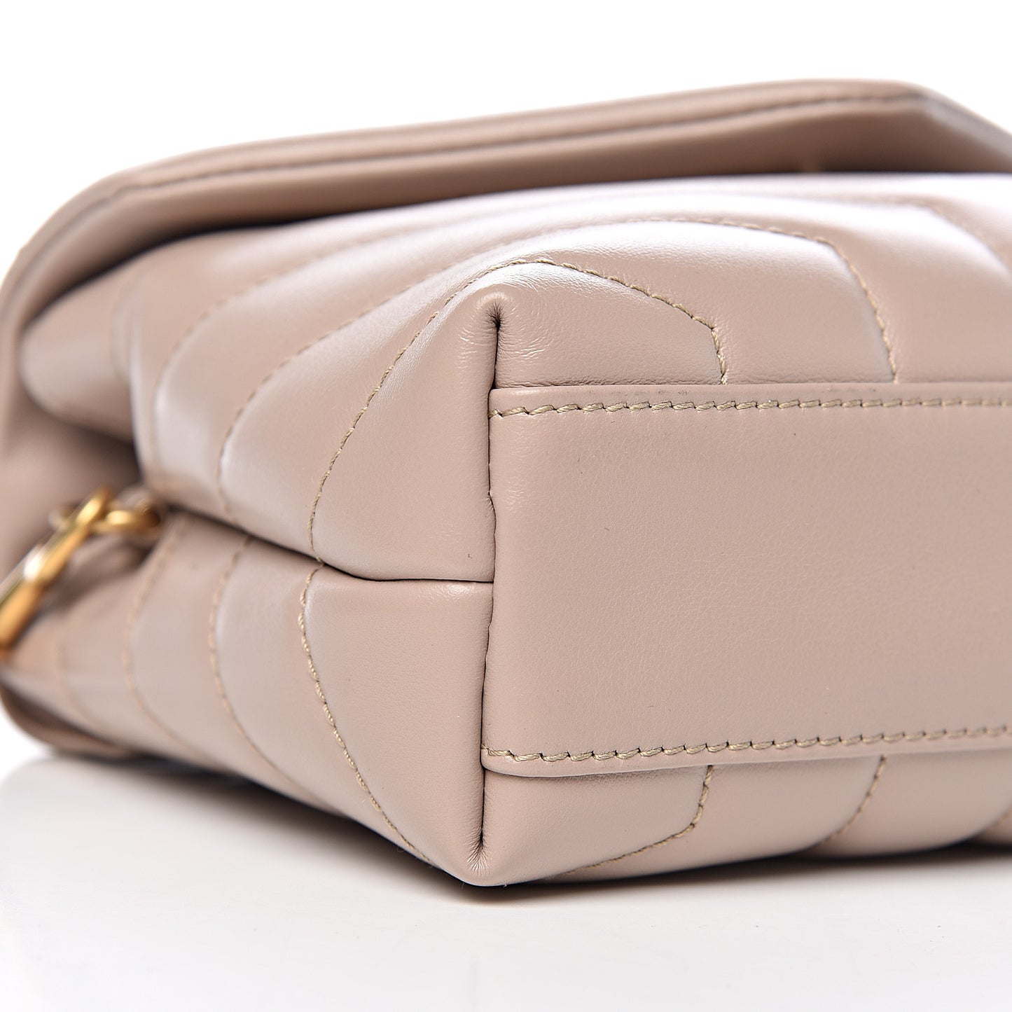 Calfskin Y Quilted Monogram Toy Loulou Satchel Mink