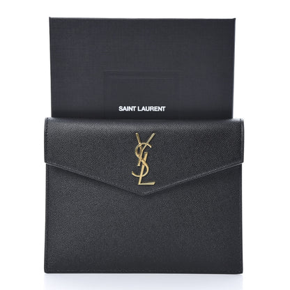 Saint Laurent Grain De Poudre Uptown Baby Pouch Black 8 of 8
