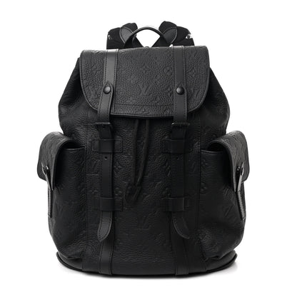 Louis Vuitton Taurillon Monogram Christopher PM Backpack Black 1 of 10