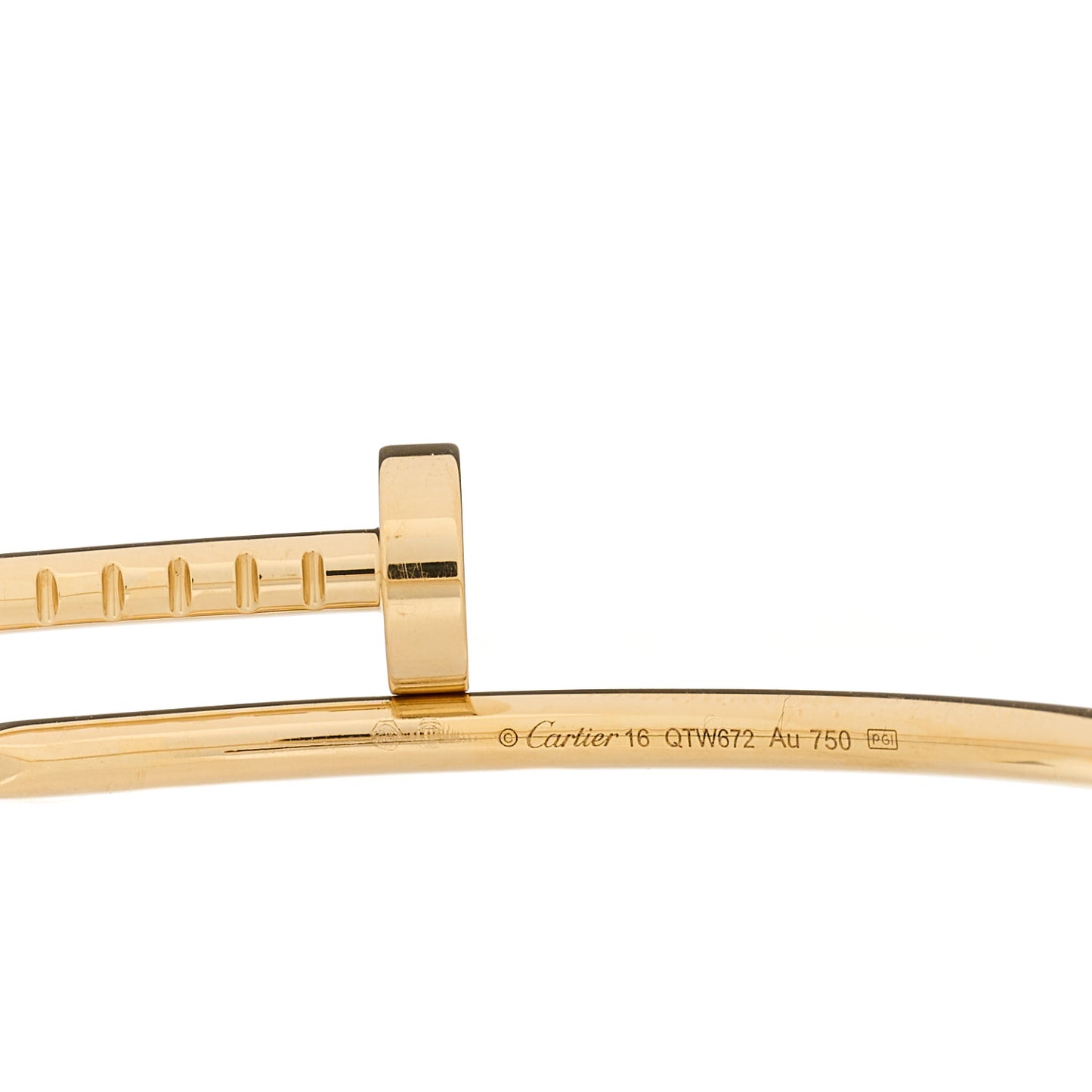 18K Yellow Gold Small Juste Un Clou Bracelet 16