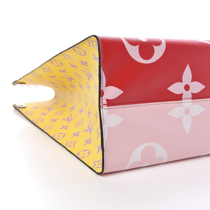 Louis Vuitton Monogram Giant Onthego GM Rouge Rose 6 of 11