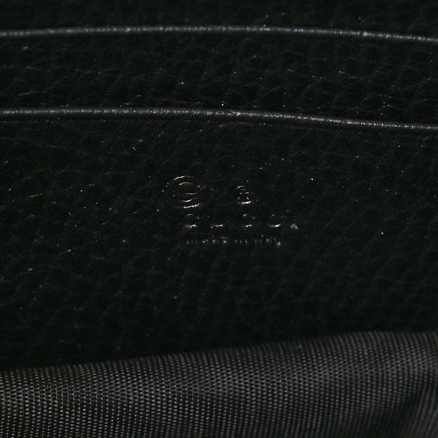 Gucci Dollar Calfskin Interlocking G Chain Wallet Black 6 of 9