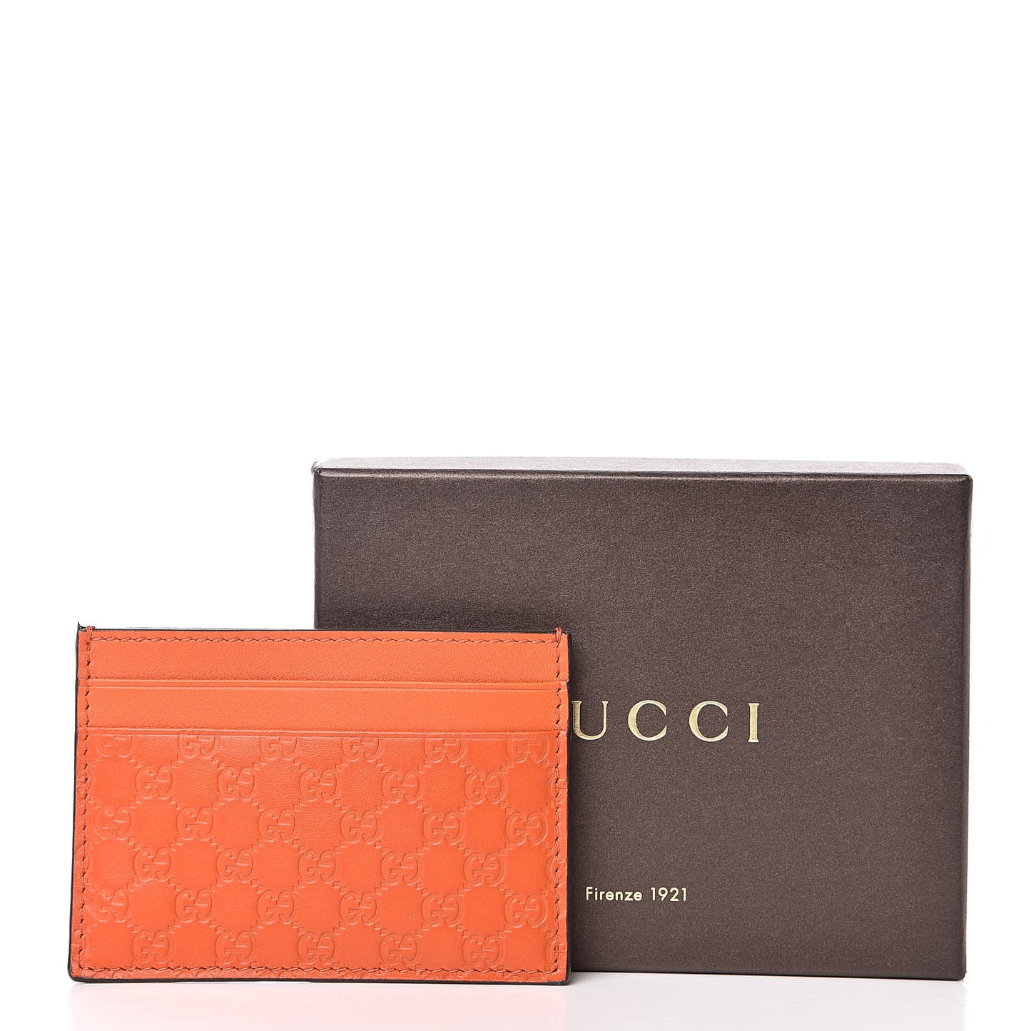 Microguccissima Card Holder Sun Orange