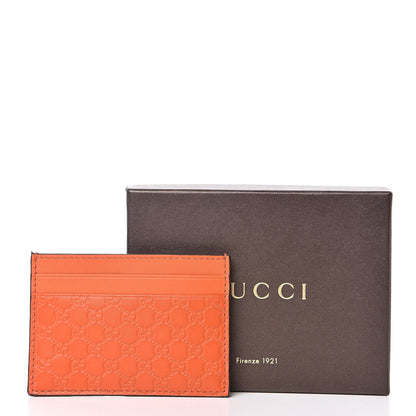 Gucci Microguccissima Card Holder Sun Orange 6 of 6