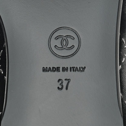 Chanel Velvet Moccasin Loafers 37 Black 6 of 7