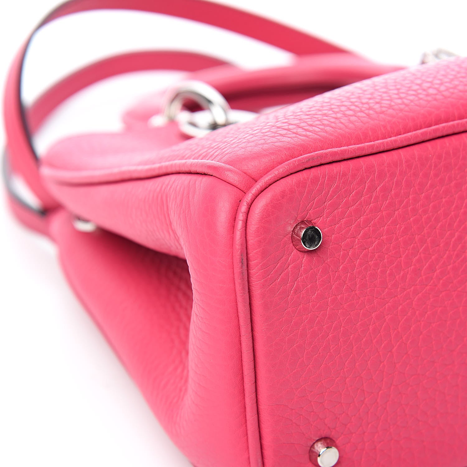 Christian Dior Bullcalf Small Diorissimo Tote Pink Red 8 of 12