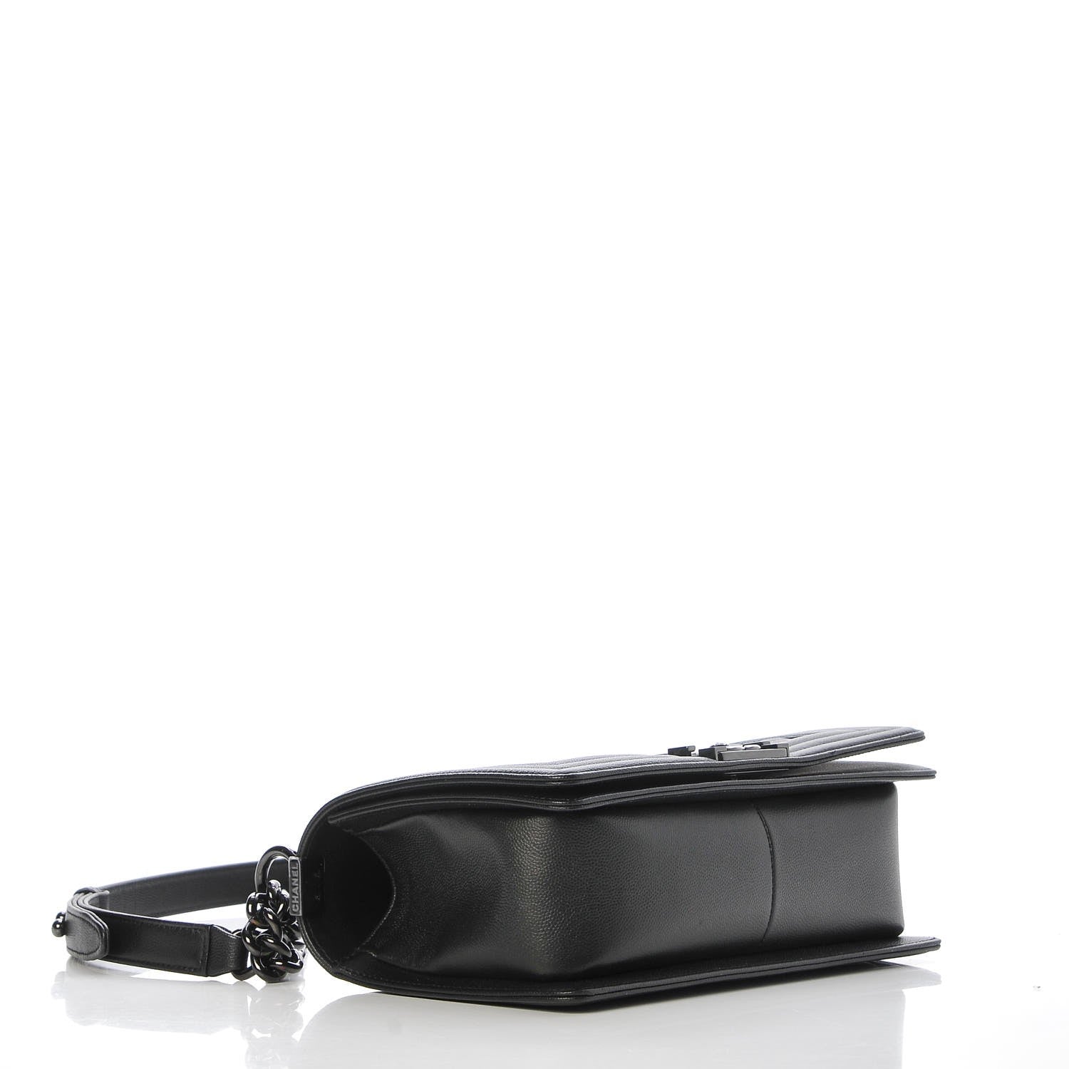 Chanel Caviar Quilted Medium Boy Flap So Black 4 of 9