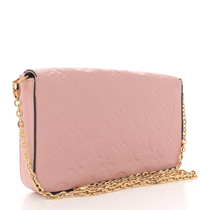 Louis Vuitton Empreinte Pochette Felicie Chain Wallet Rose Poudre 4 of 11
