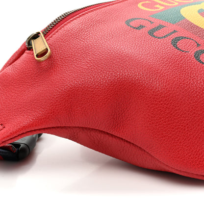 Gucci Grained Calfskin Logo Belt Bag Hibiscus Red 9 of 9