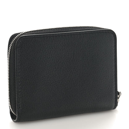 Louis Vuitton LOUIS VUITTON Calfskin Lockme Zippy Coin Purse Black 3 of 9