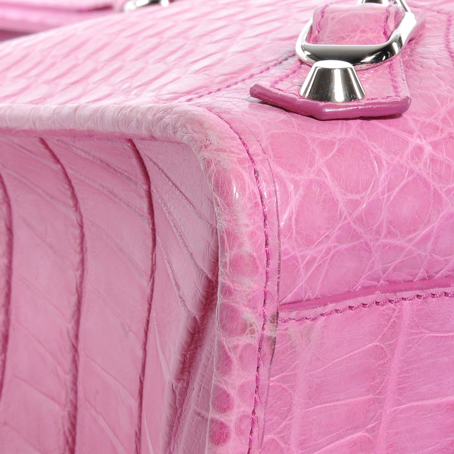 Crocodile Classic Silver Hardware City Bubblegum