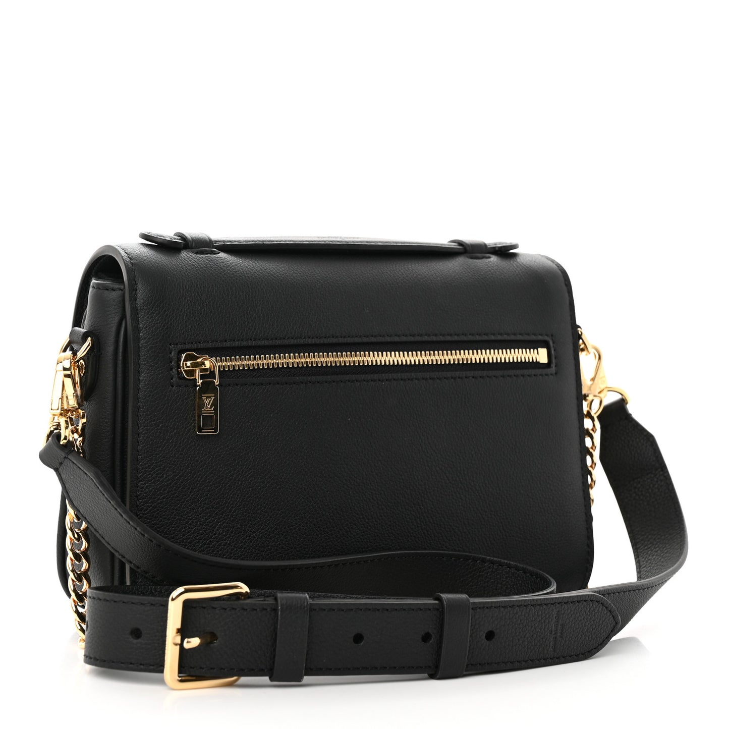 Grained Calfskin Lockme Oxford Black