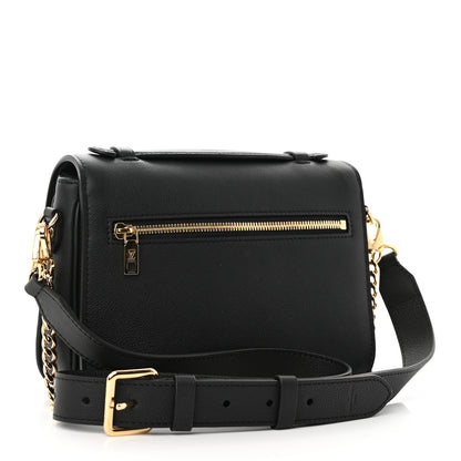 Louis Vuitton Grained Calfskin Lockme Oxford Black 2 of 13